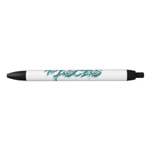 Stylo Noir Réflexion des Poissons