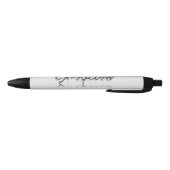 Stylo Noir Réflexion du Capricorne (Bas)