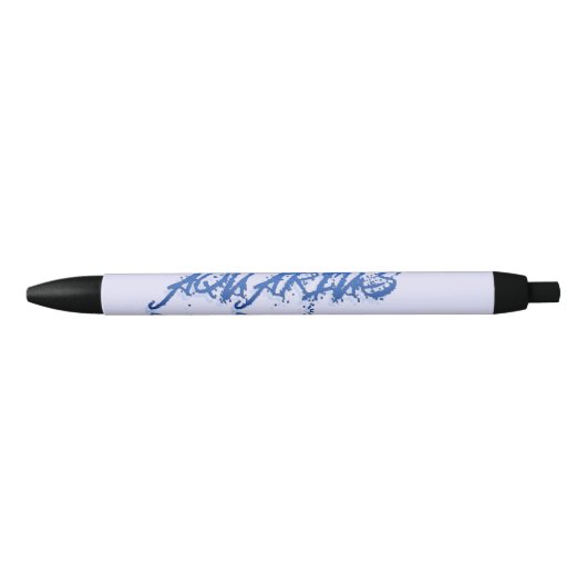 Stylo Noir Réflexion du Verseau (Devant)