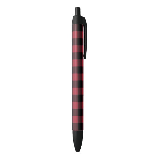 Stylo Noir Regard rouge de flanelle de plaid de Buffalo noir (Bas (Vertical))