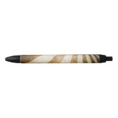 Stylo Noir Rétro arrière - plan de motif de rayure (Devant)