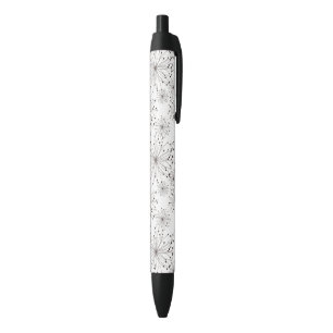 Stylo Noir Rétro arrière - plan floral