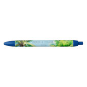 Stylo Noir Retro Beach Mariage Tropical Thème Fête Favoriser (Devant)