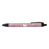 Stylo Noir Rétro Cat Graphic Pattern Gray (Haut)
