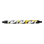 Stylo Noir Retro Chevrons (Devant)