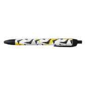 Stylo Noir Retro Chevrons (Bas)