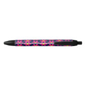 Stylo Noir Retro Flower Daisy Enseignant's Writing Pen Cadeau (Dos)