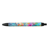 Stylo Noir Rétro Hippsychedelique années 70 60 Hippie (Devant)