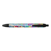 Stylo Noir Rétro Hippsychedelique années 70 60 Hippie (Dos)