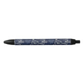 Stylo Noir Retro Industrial Blue print Engineering (Devant)