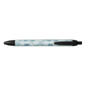 Stylo Noir Rétro motif floral 2 2 (Dos)