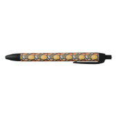Stylo Noir Rétro motif floral classique (Bas)