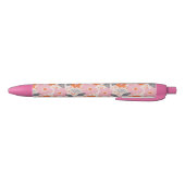 Stylo Noir Rétro motif floral mignon (Bas)