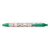 Stylo Noir Rétro motif mignon de pomme (Dos)