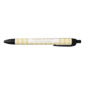 Stylo Noir Retro Vanilla Yellow Heart Stripes Bakery (Bas)
