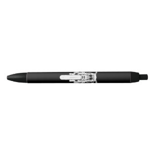 Stylo Noir Retro Vintage Motorcycle J'aime mon Motorbik