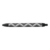 Stylo Noir Rétro zigzag Chevron de motif (Devant)