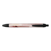 Stylo Noir Romantique Blush Rose or Floral (Dos)