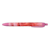 Stylo Noir Romantique Rose rose rouge gouttes d'eau (Bas)