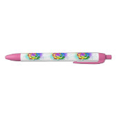 Stylo Noir Rose arc-en-ciel coloré (Bas)
