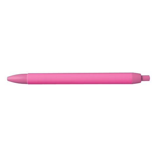 Stylo Noir Rose brillant (couleur solide) (Devant)