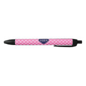 Stylo Noir Rose Chaud #2 Blanc Marocain #5 Navy 3 Monogramme (Bas)