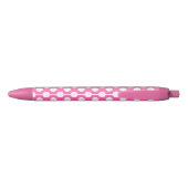Stylo Noir Rose Chaud et pois blanc (Dos)