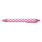 Stylo Noir Rose Chaud et pois blanc (Bas)