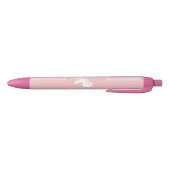 Stylo Noir Rose clair rose blanc licorne magique (Bas)