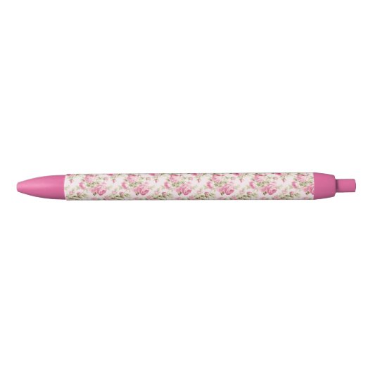 Stylo Noir Rose de cottage rose (Devant)