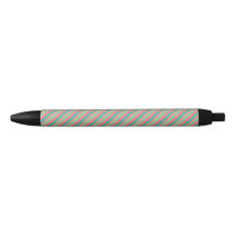 Rose et deux nuances de vert clair rayures