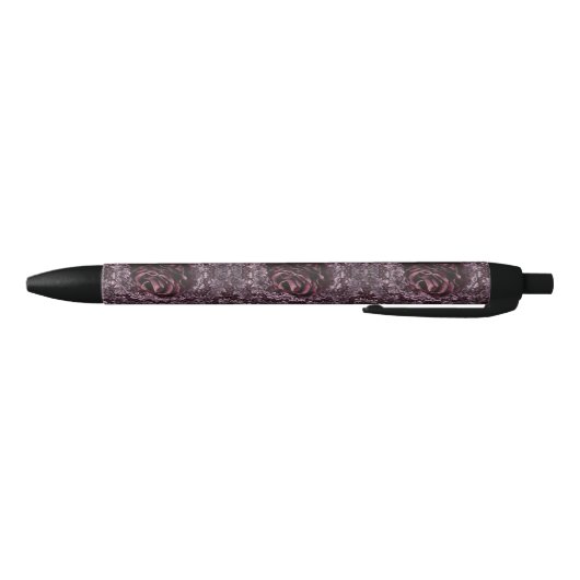 Stylo Noir Rose Mandala (Bas)