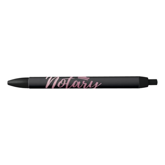 Stylo Noir Rose noir (Devant)