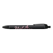 Stylo Noir Rose noir (Haut)