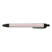 Stylo Noir Rose Pâle Tendance Monogramme Géant (Bas)