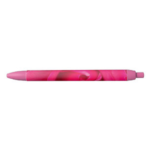 Stylo Noir Rose rouge romantique