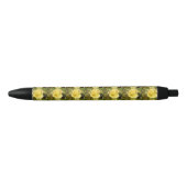 Stylo Noir Rosebud jaune (Devant)