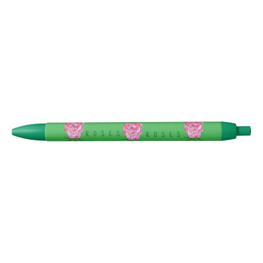 Stylo Noir Roses (Devant)