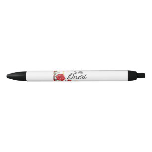 Stylo Noir Roses dans le désert