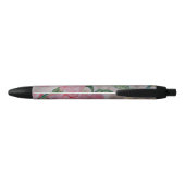 Stylo Noir Roses d'été abstraites (Dos)