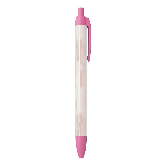 Stylo Noir Roses Gommées Crème Rayures (Bas (Vertical))
