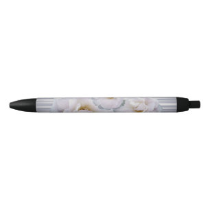 Stylo Noir Roses gris rose