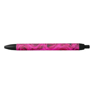 Stylo Noir Roses roses (Amour et Romance)