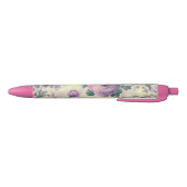 Stylo Noir Roses Violettes (Bas)