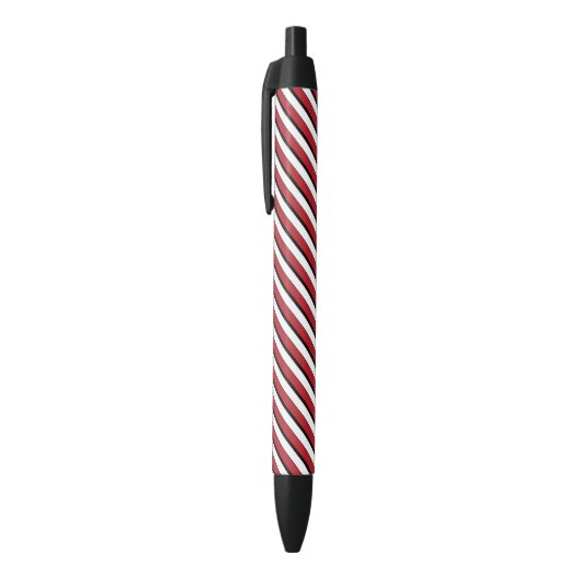 Stylo Noir Rouge Blanc Noir Rayure Classique (Haut (Vertical))