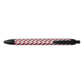 Stylo Noir Rouge Blanc Noir Rayure Classique (Dos)