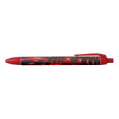 Stylo Noir Rouge brillant fractal (Haut)
