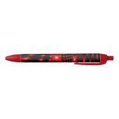 Stylo Noir Rouge brillant fractal (Bas)