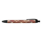 Stylo Noir Rouge d'automne de plaid de Madras (Haut)