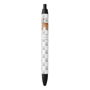 Stylo Noir Rouge Et Blanc Staffie Cute Dessin Dessin Chien Et